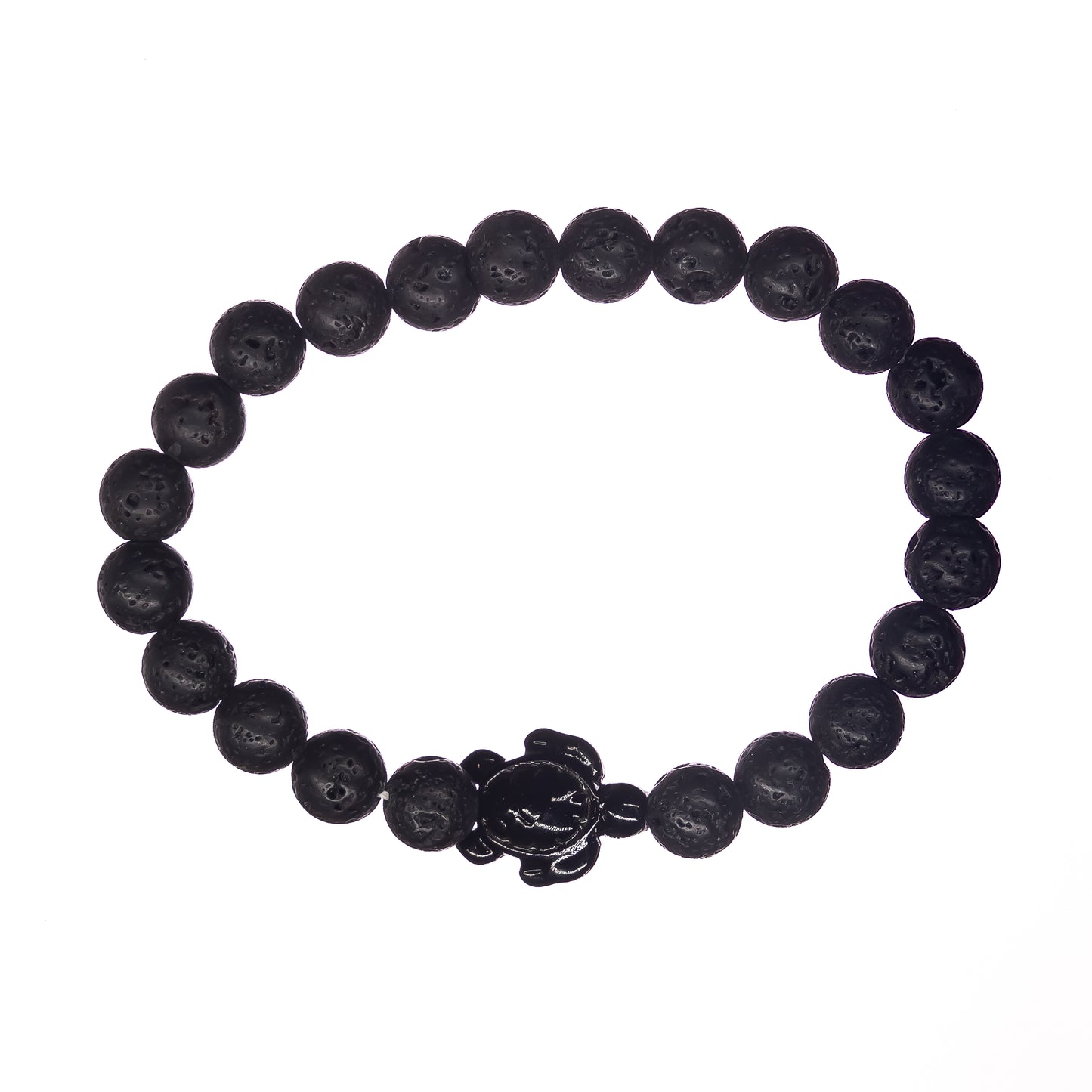 Lava Stone Turtle Bracelet