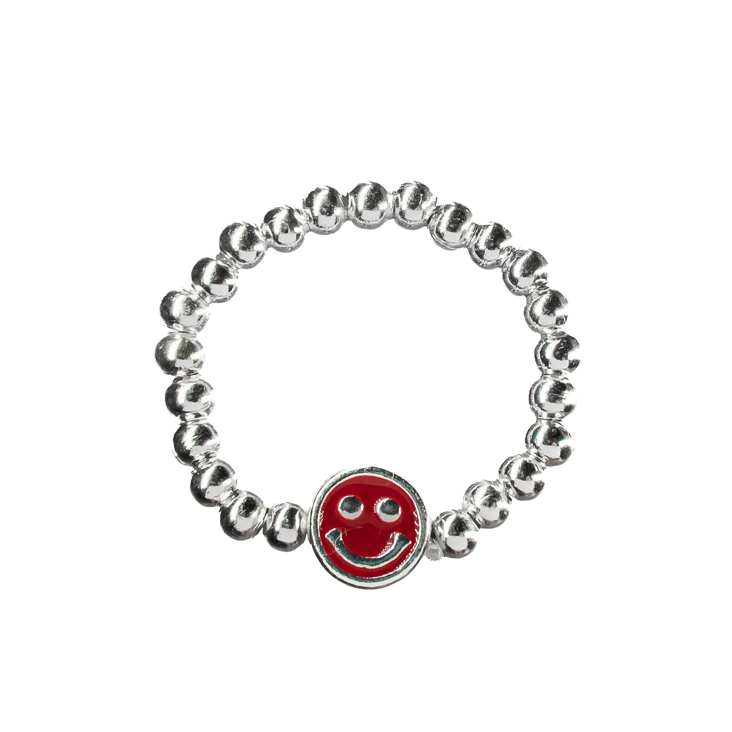 Smiley Beaded Ring