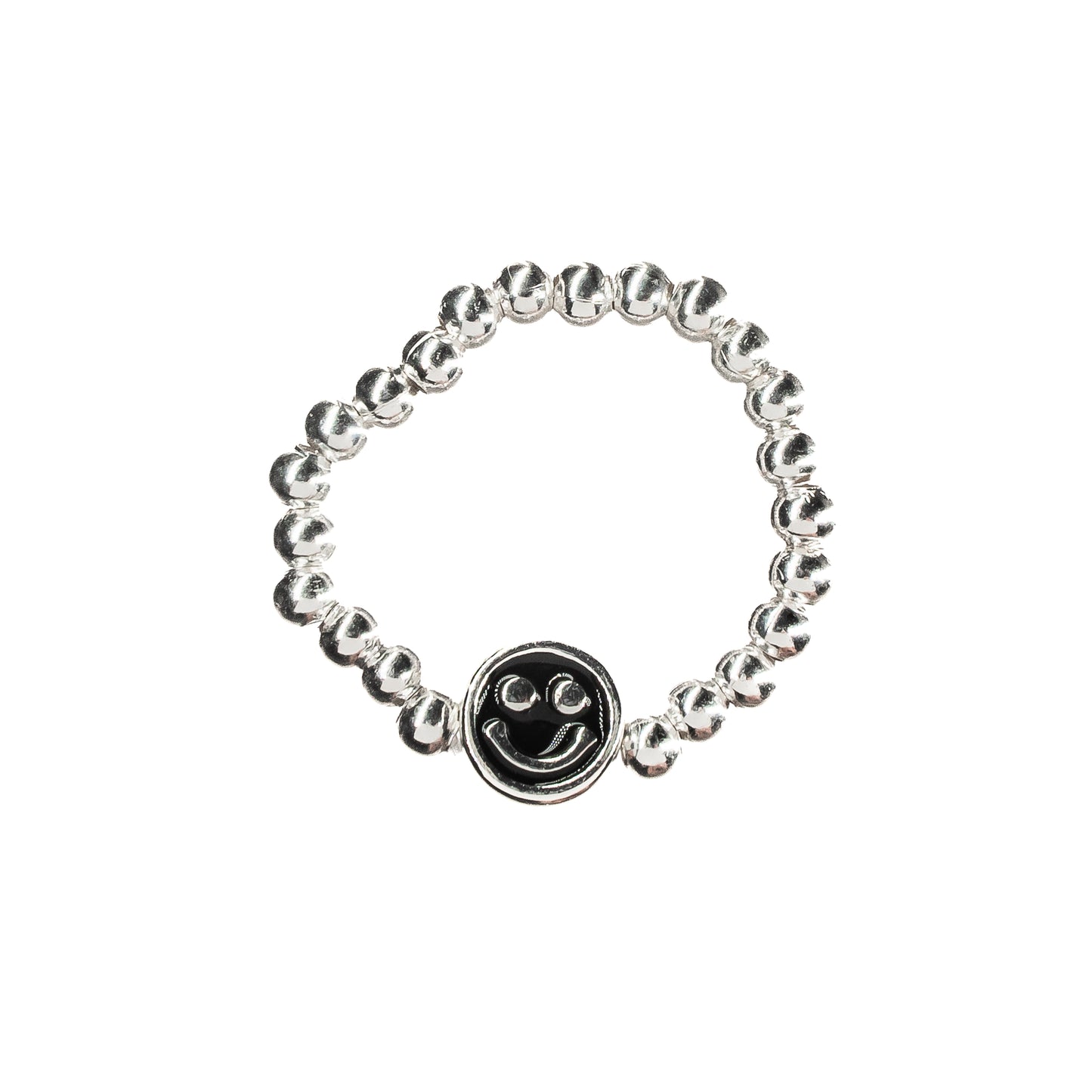 Smiley Beaded Ring