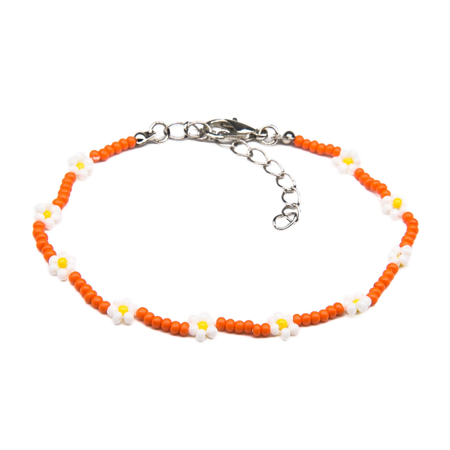 Flower Seed Bead Bracelet
