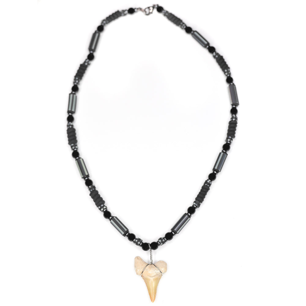 Black Waters - Fossil Sharks Tooth Necklace