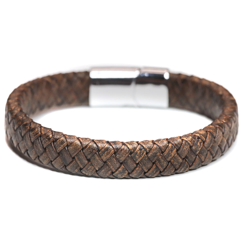 Braided Leather Cuff Bracelets