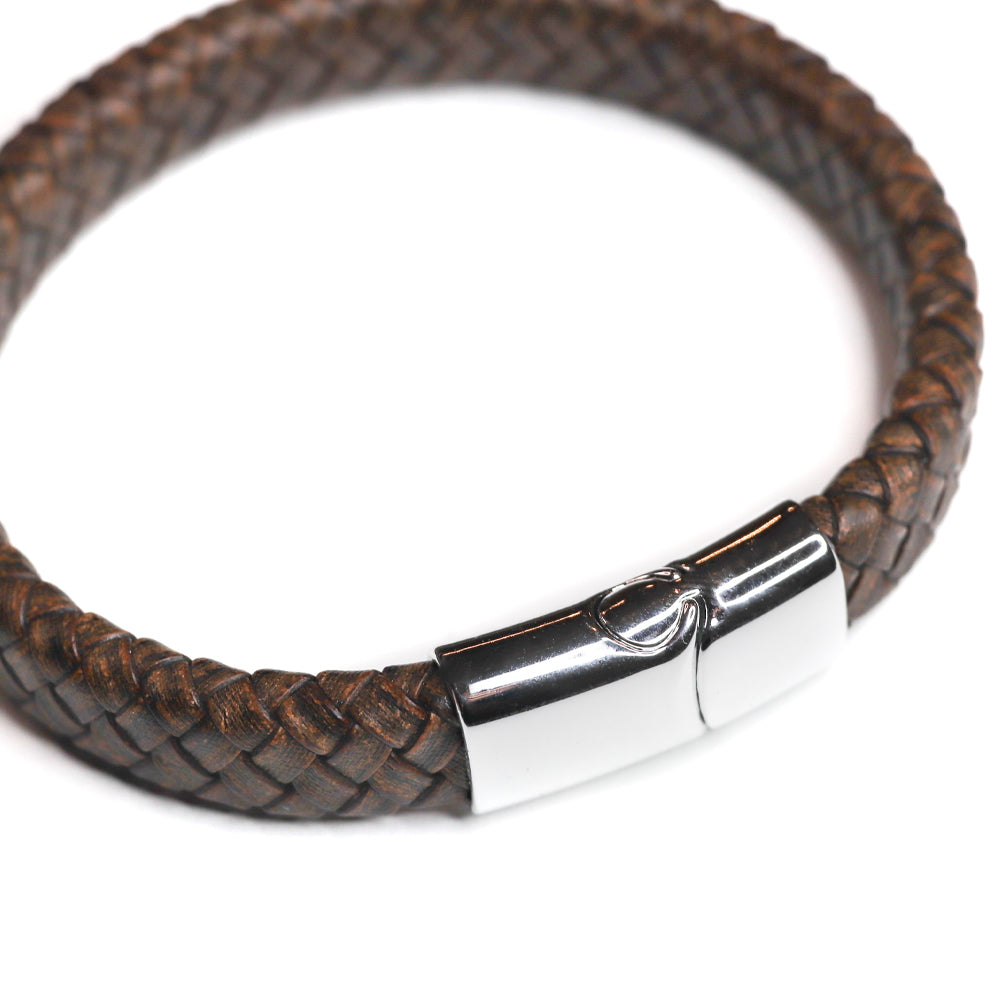 Braided Leather Cuff Bracelets