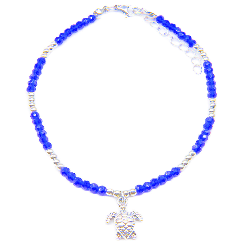 cute womens beaded turtle anklet