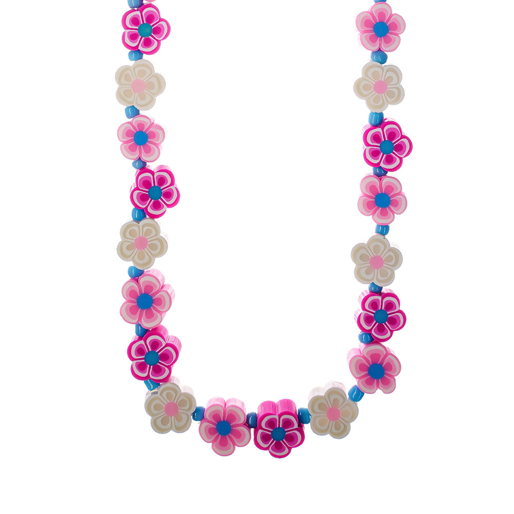 Flower Polymer Clay Choker