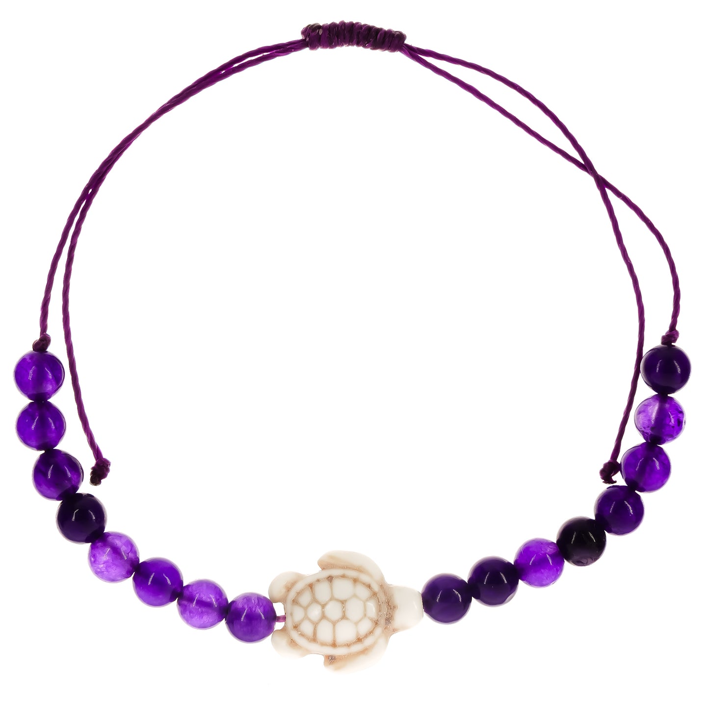 Soapstone Turtle String Anklet