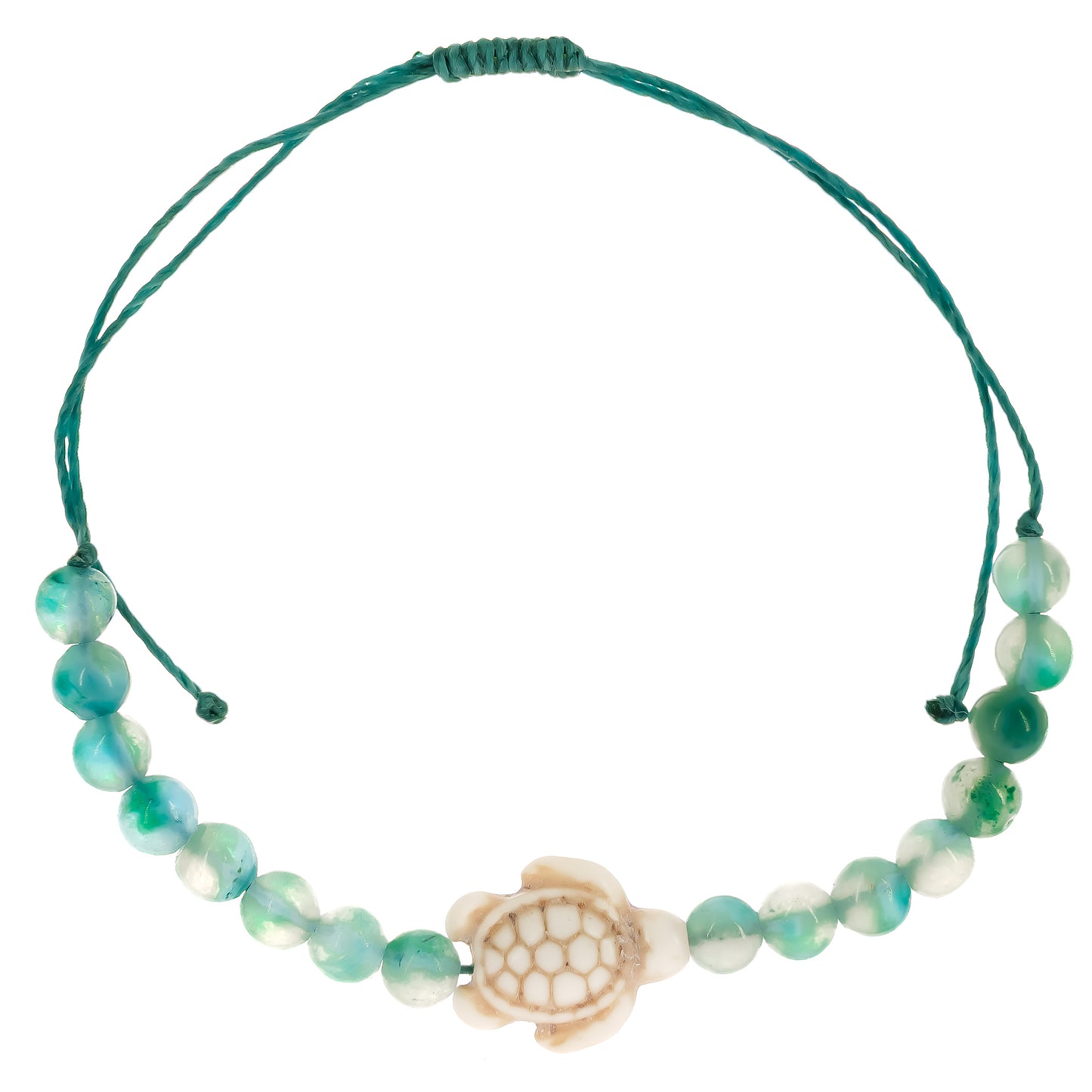 Soapstone Turtle String Anklet