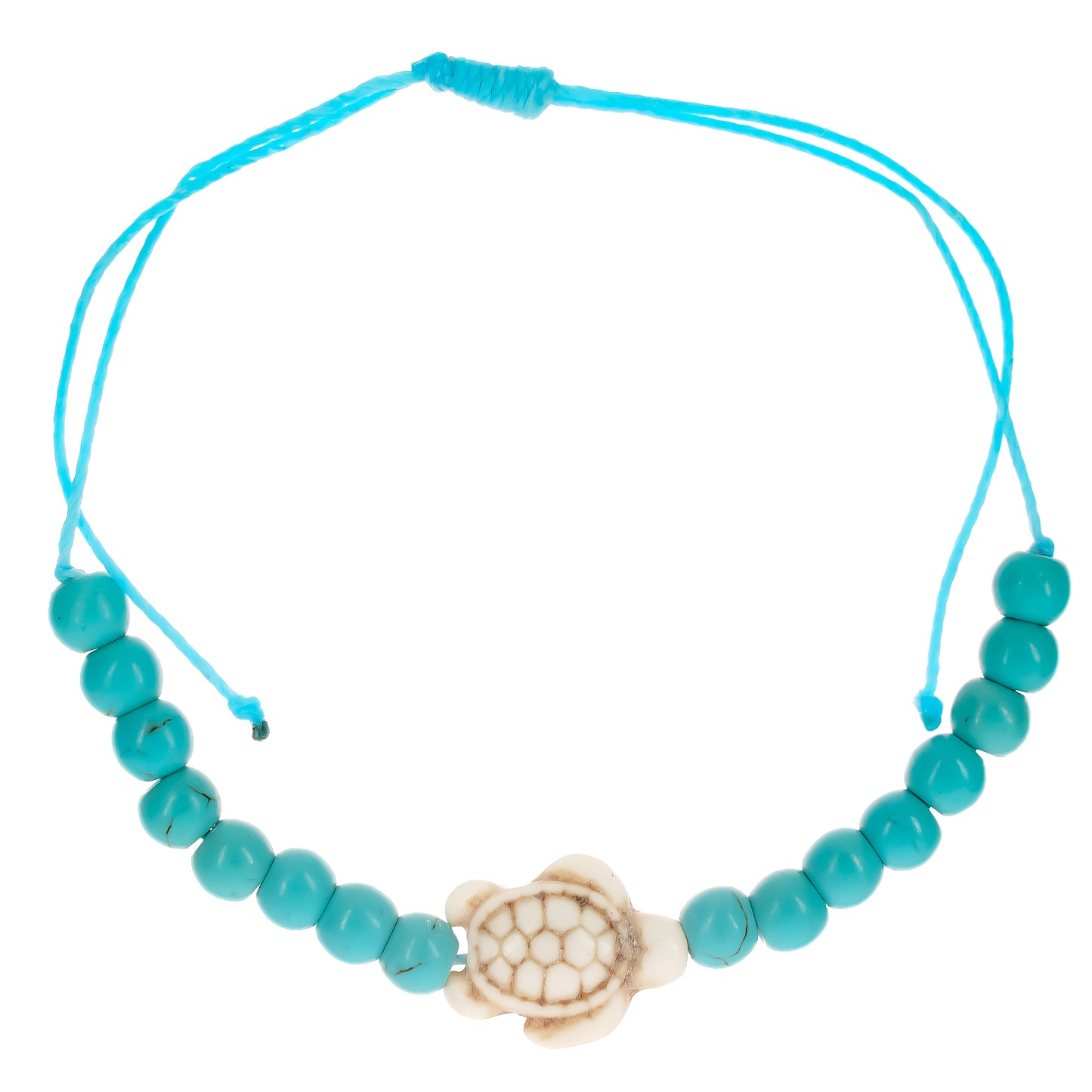 Soapstone Turtle String Anklet