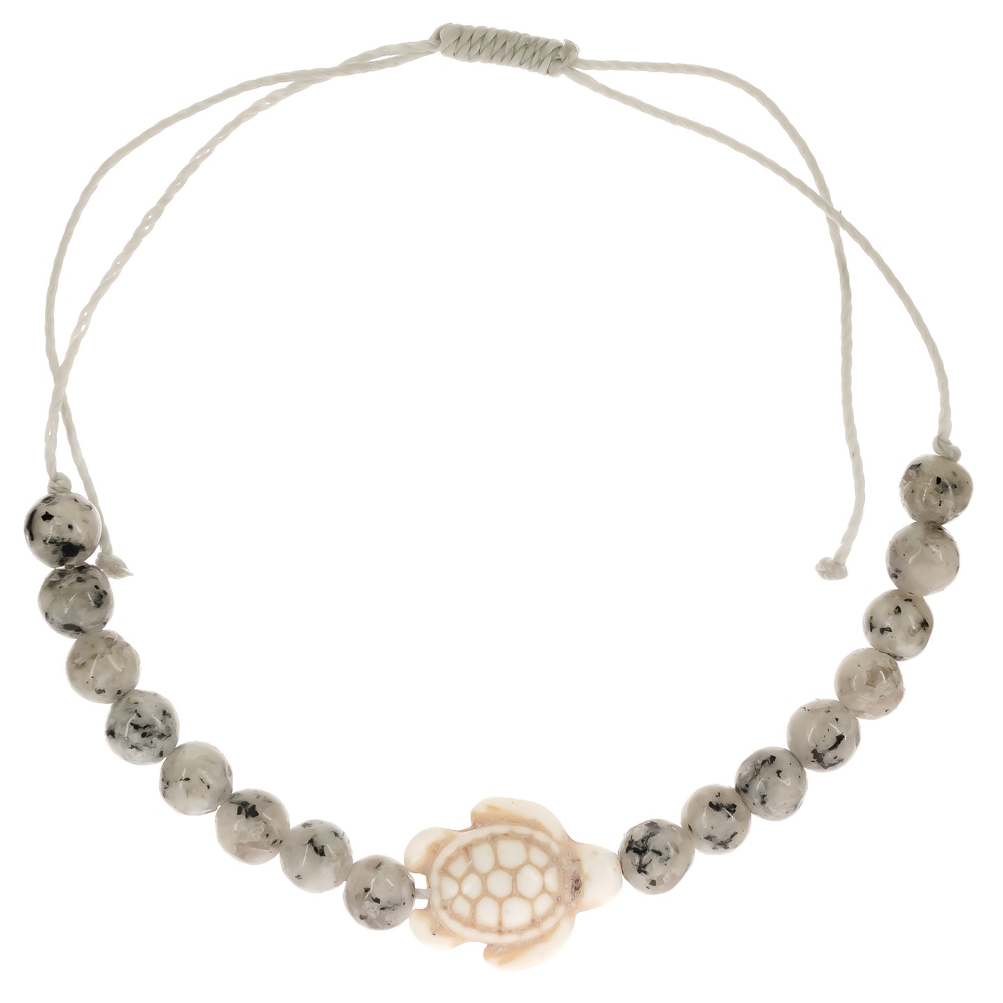 Soapstone Turtle String Anklet
