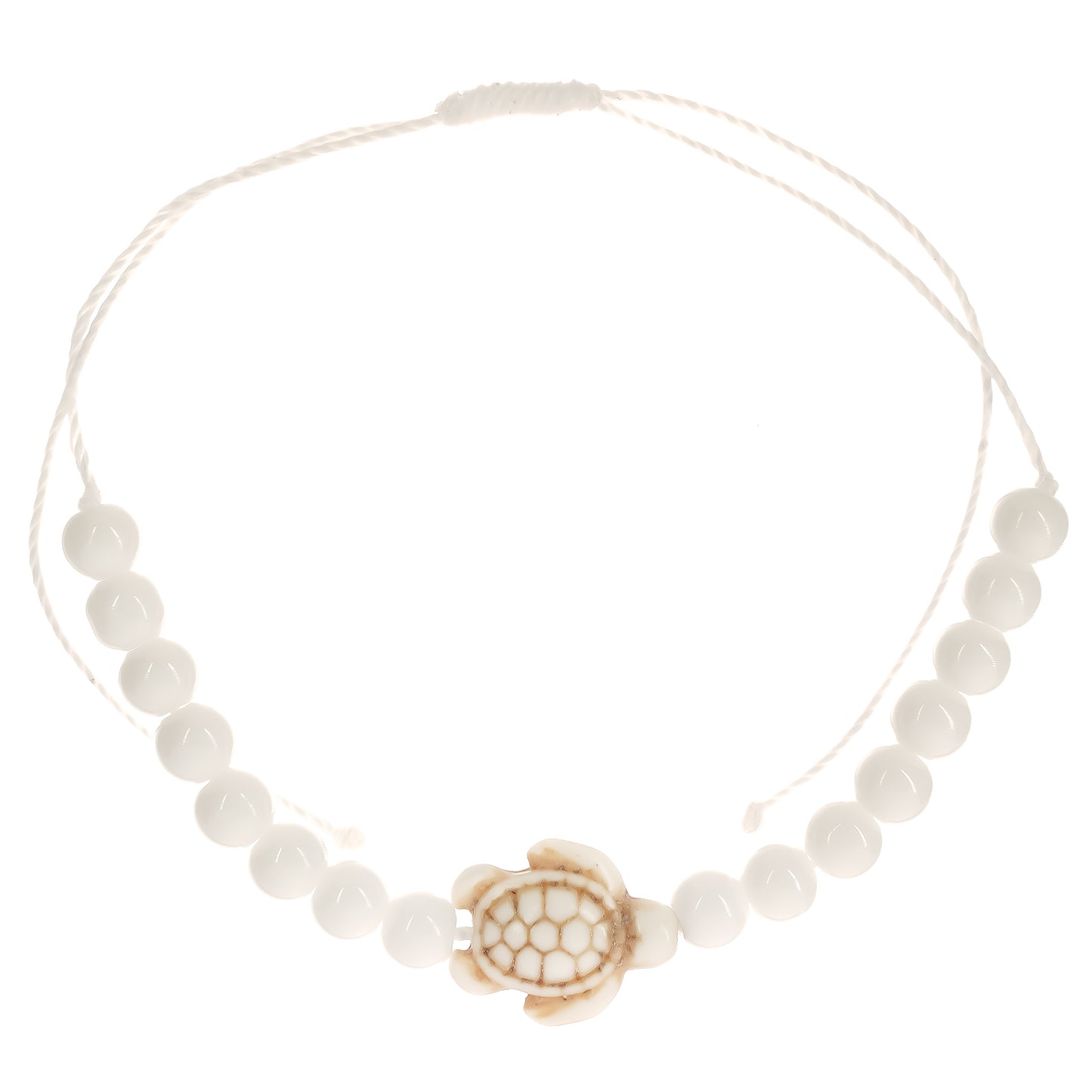 Soapstone Turtle String Anklet