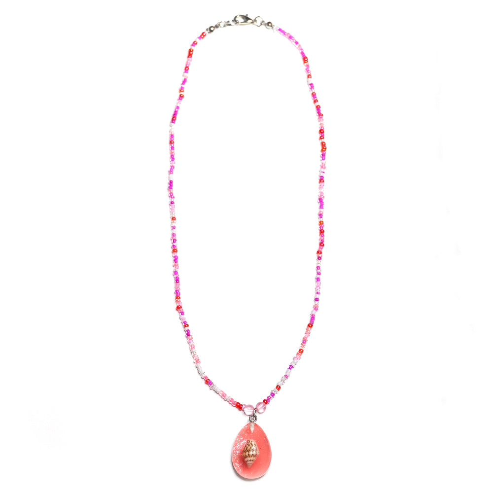 Resin Glass Charm Necklace
