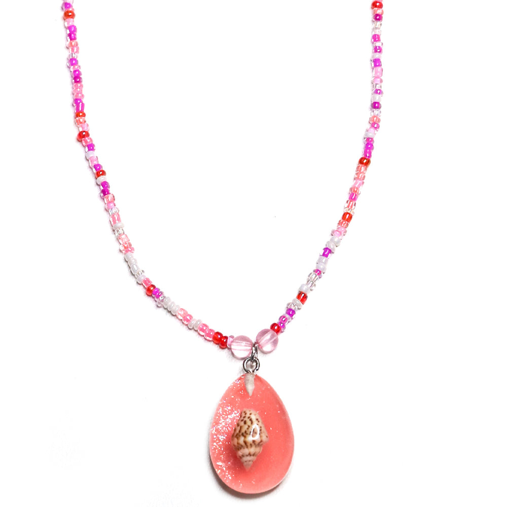 Resin Glass Charm Necklace