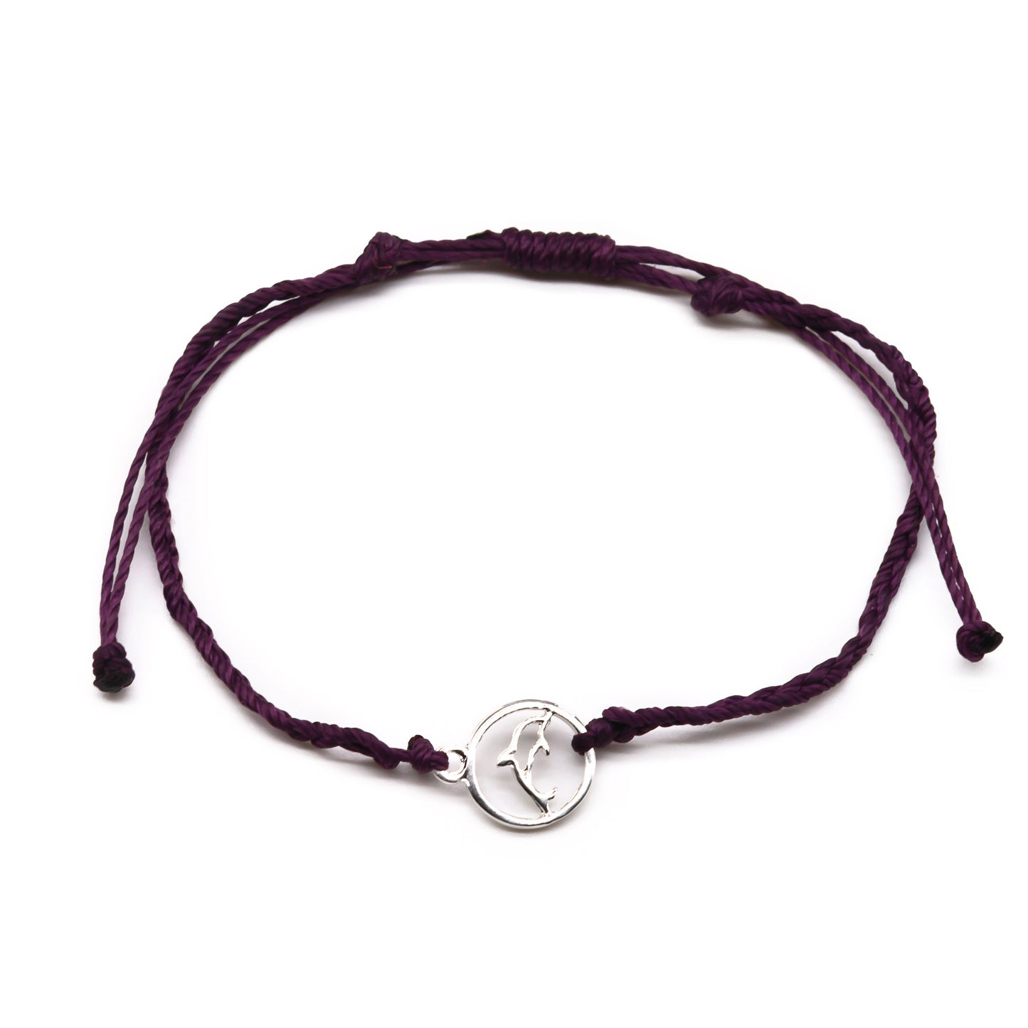 dolphin charm dainty string bracelet