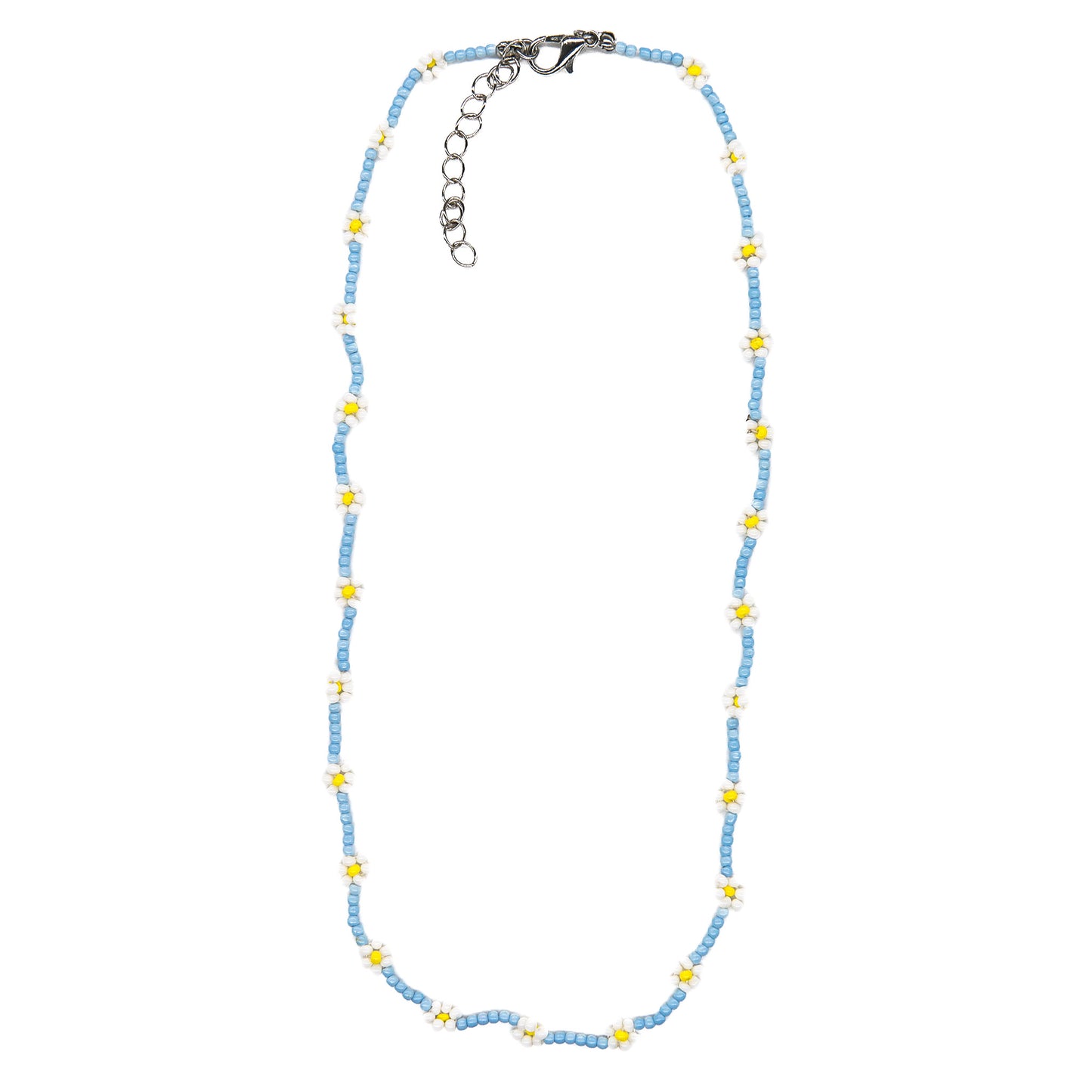 Flower Seed Bead Necklace