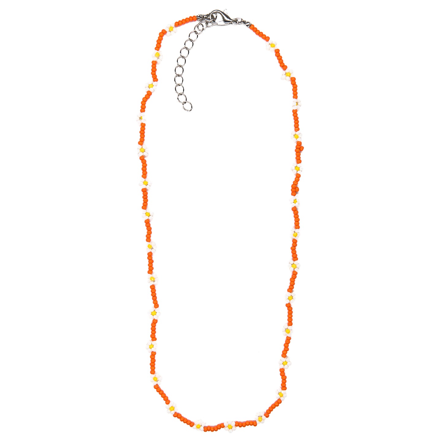 Flower Seed Bead Necklace