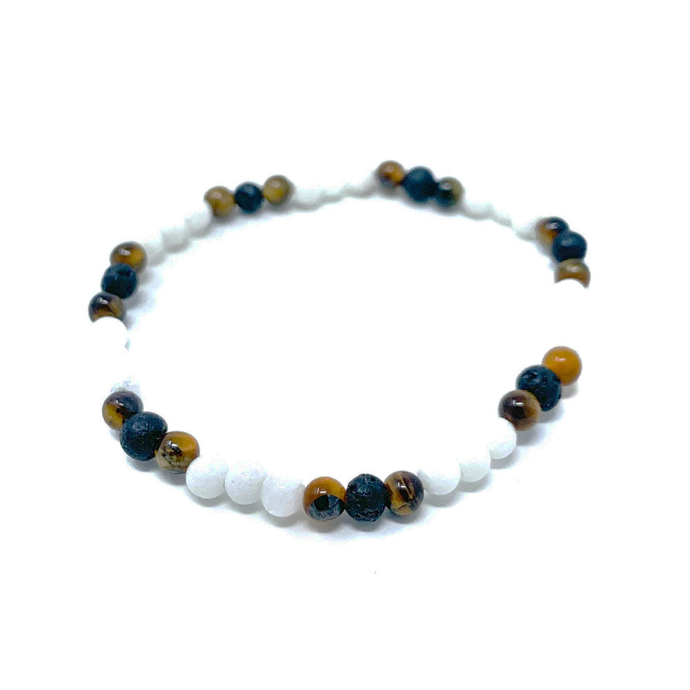 tiger eye mixed beaded bracelet