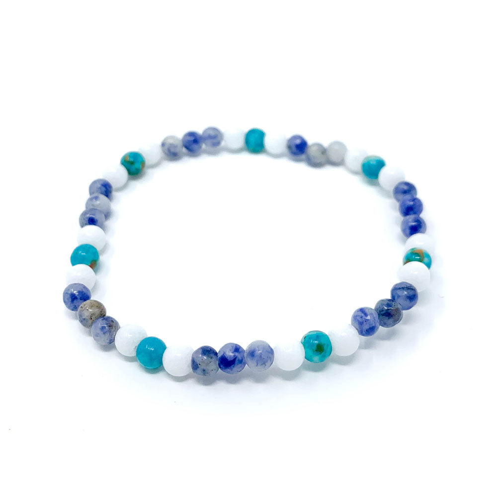 sodalite mixed beaded bracelet