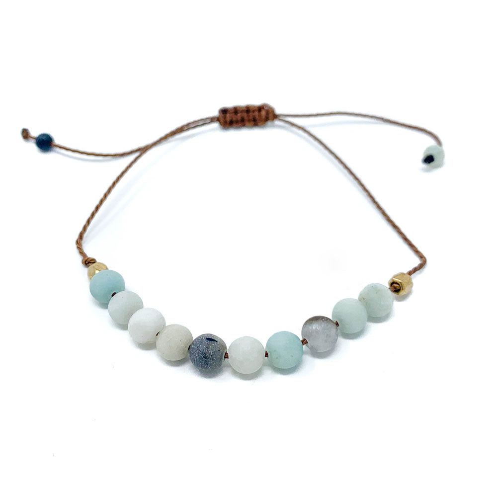 Stone Beaded String Bracelet