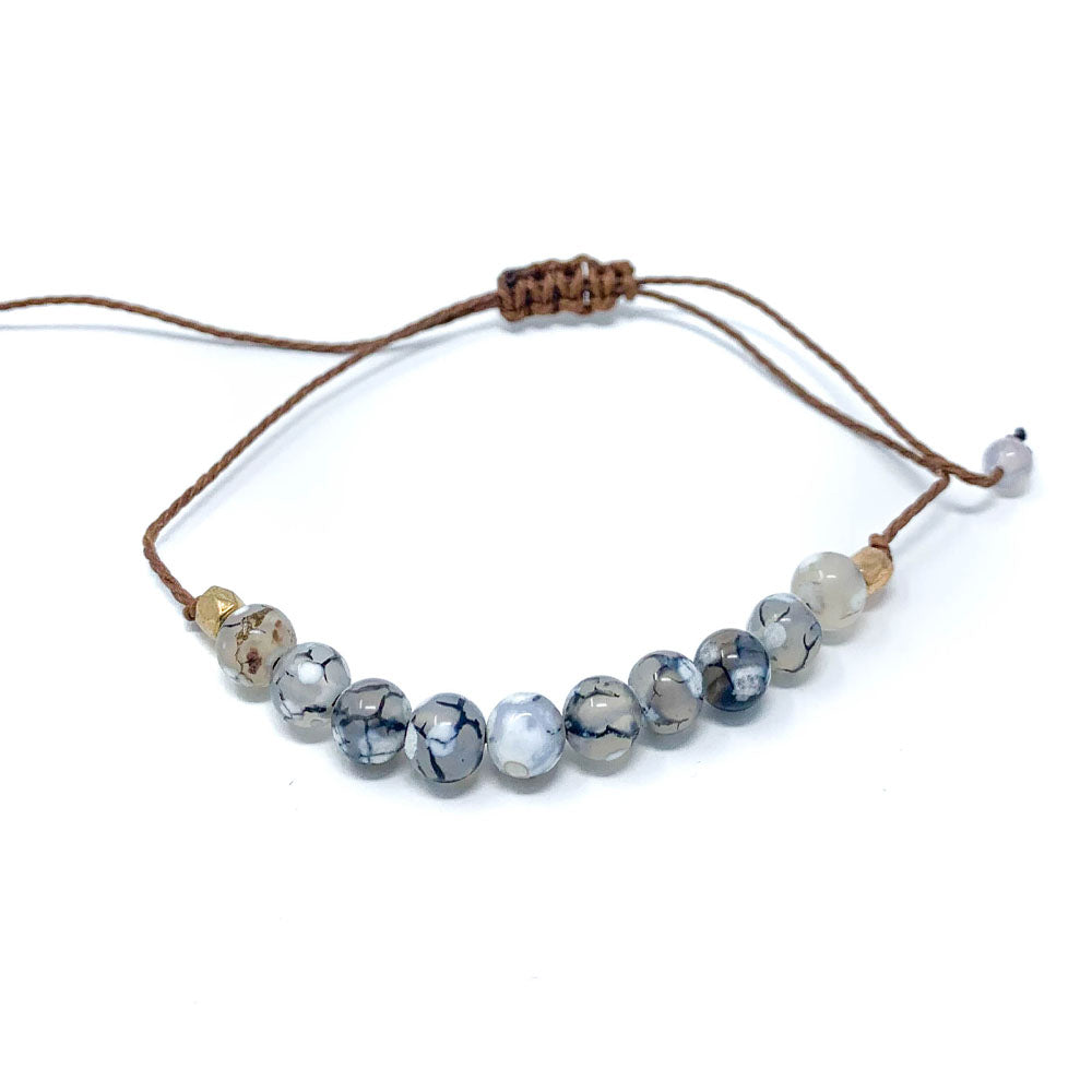 Stone Beaded String Bracelet