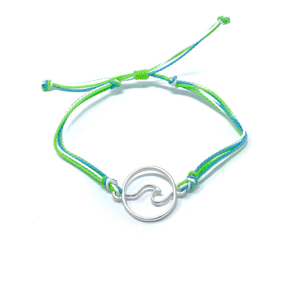 Green Wave String Bracelet