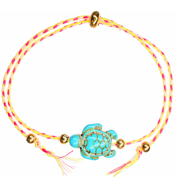 Turquoise Sea Turtle String Bracelet