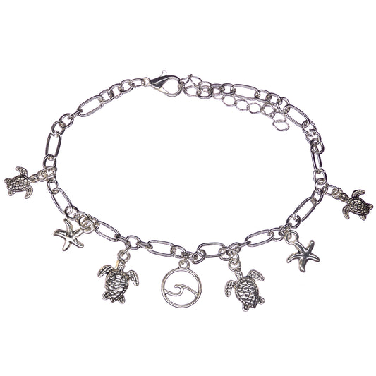 Sea Life Charm Anklet