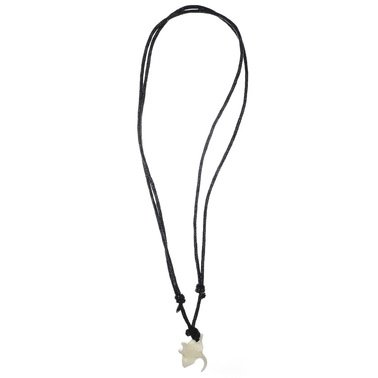 Bone Carved Manta Ray Necklace - Mini