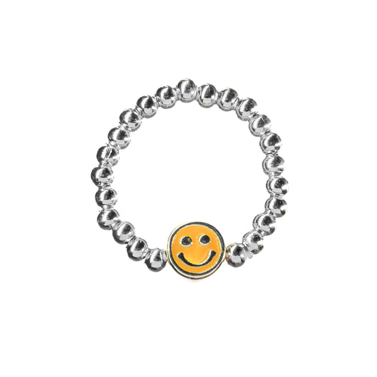 Smiley Beaded Ring