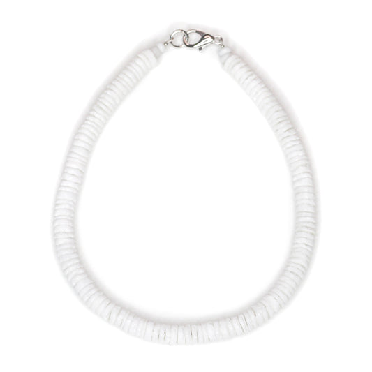 Smooth Round Puka Shell Anklet