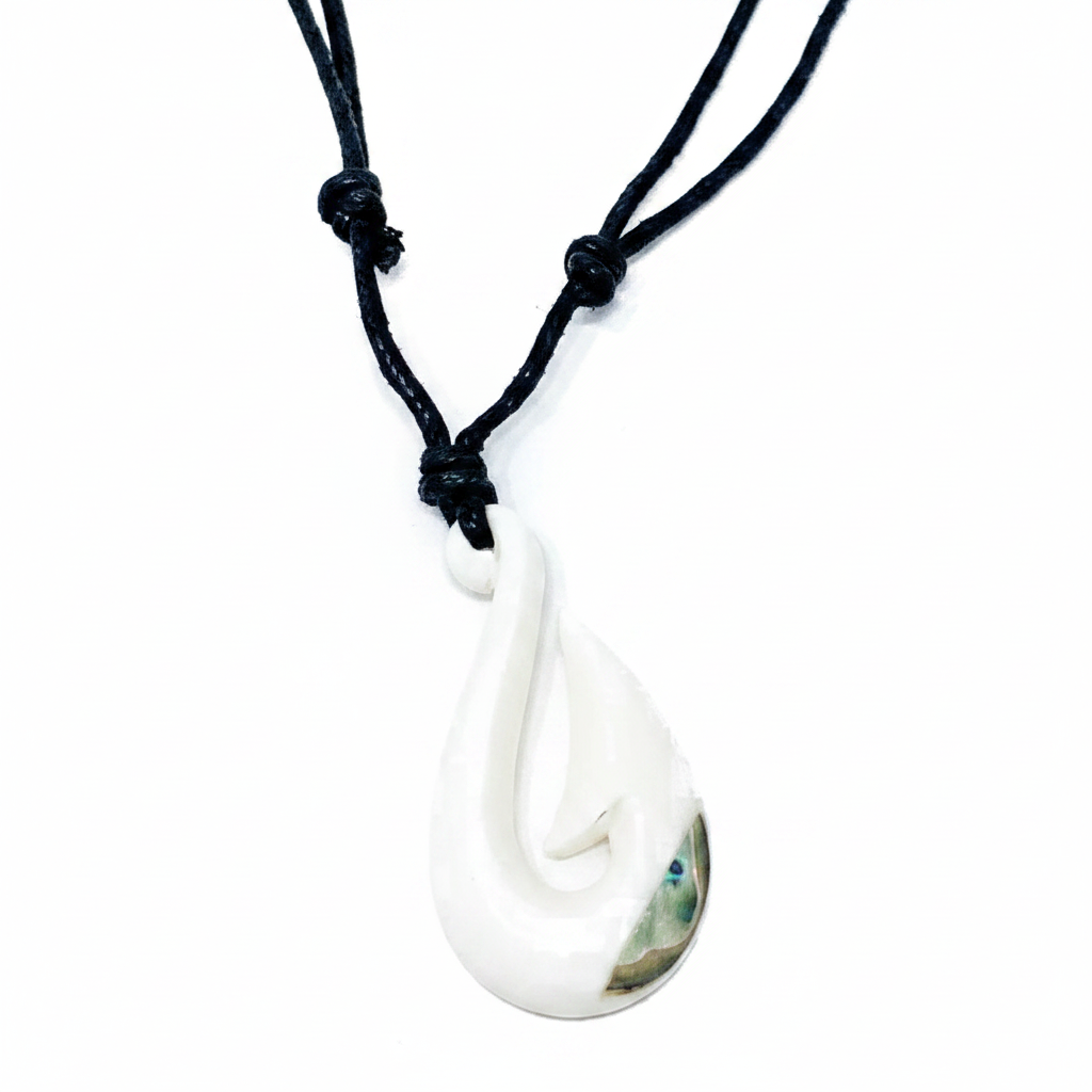 Matau Hook Pendant Close-Up