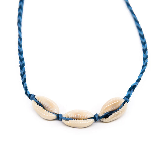 Cowrie Braided String Necklace
