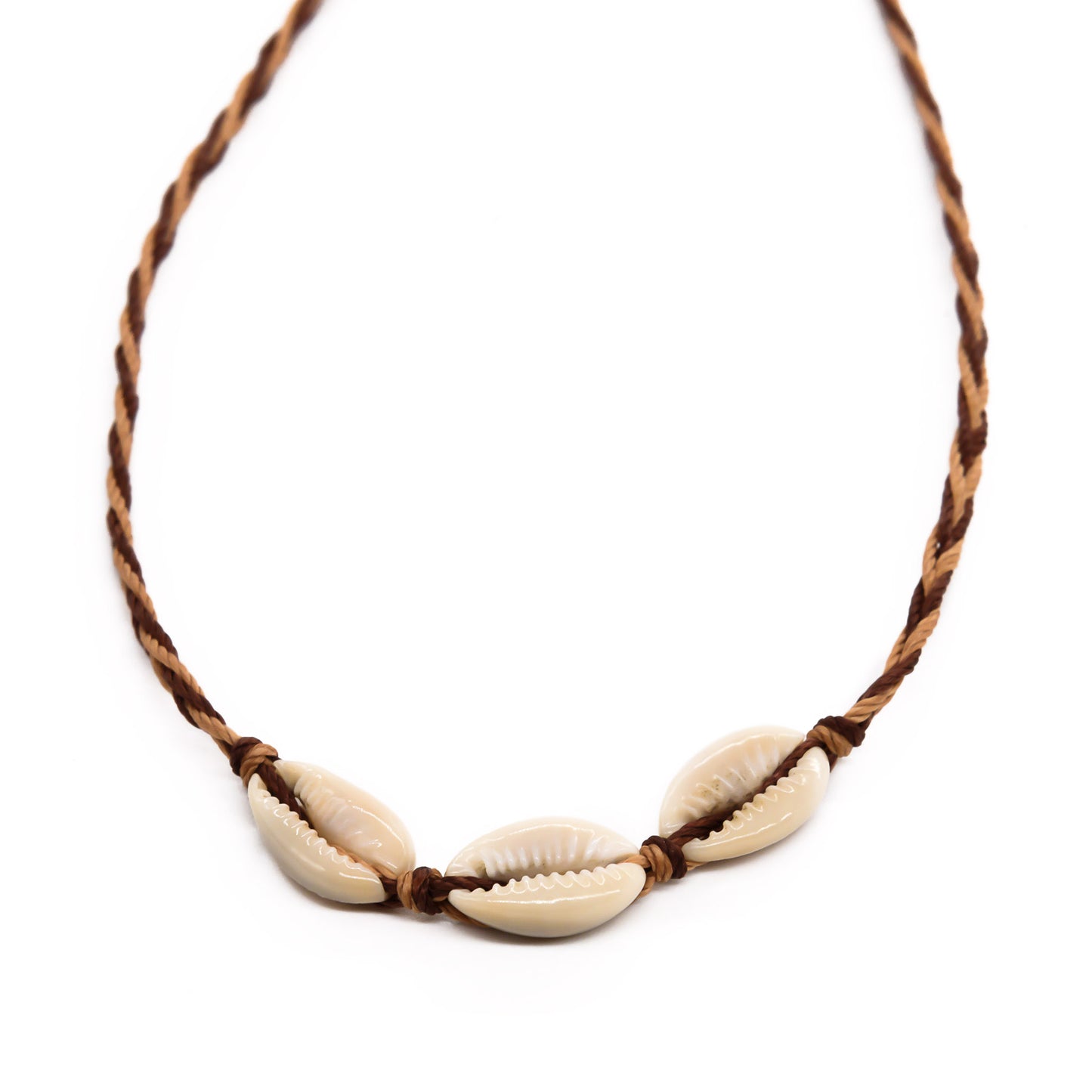 Cowrie Braided String Necklace