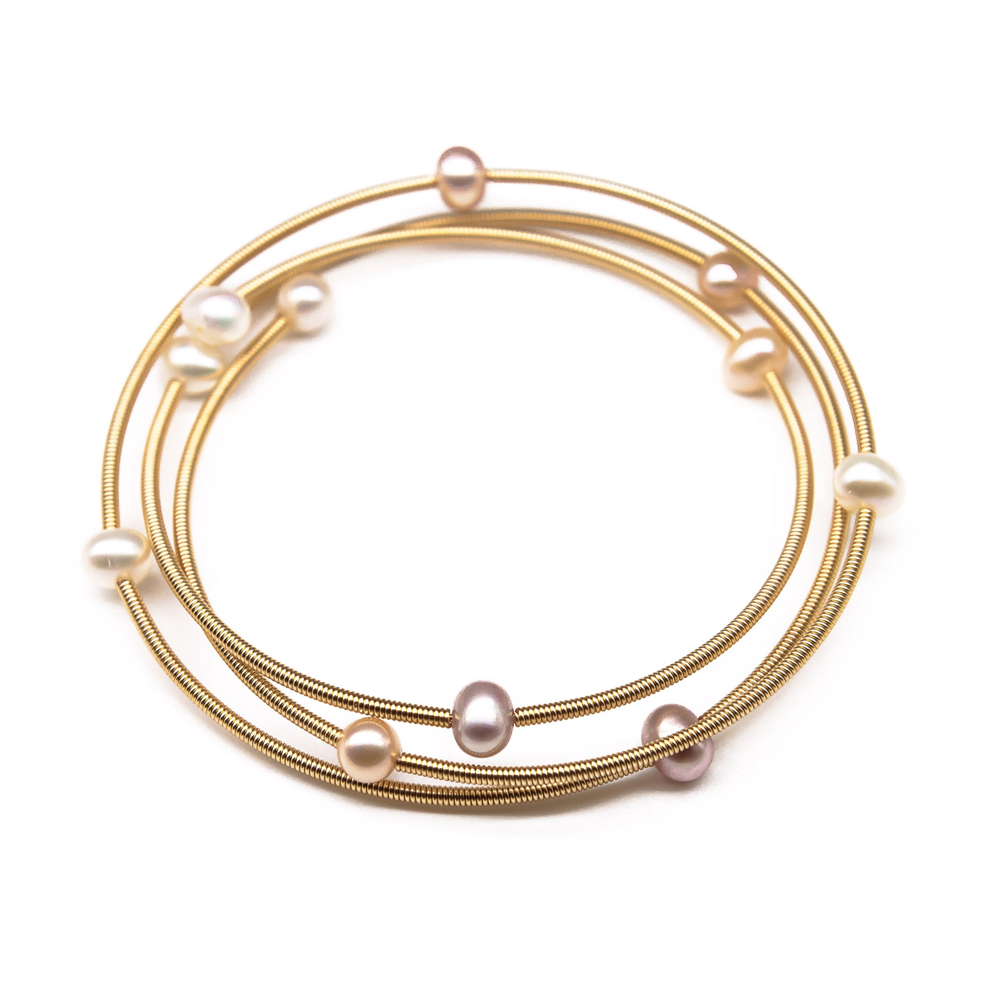 golden pearl bracelets