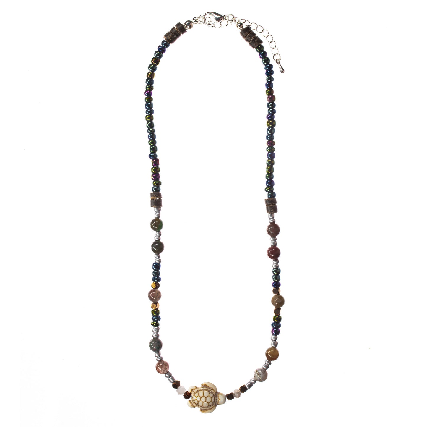 choker, necklace, beaded, boho style, beach style, turtle