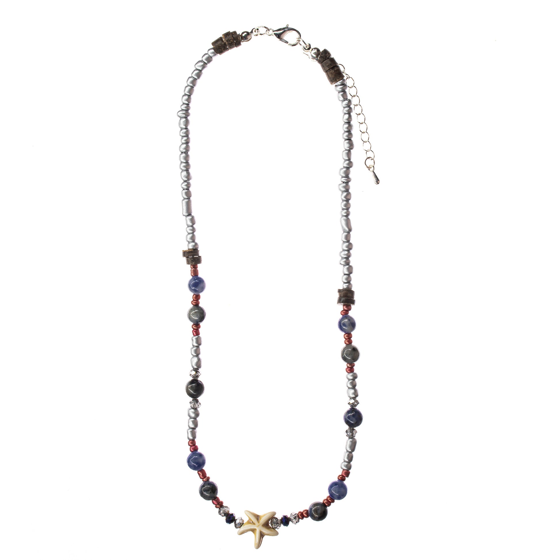 choker, necklace, beaded, boho style, beach style, starfish