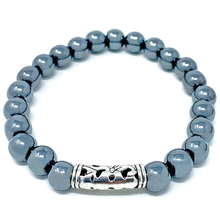 hematite beaded bracelet