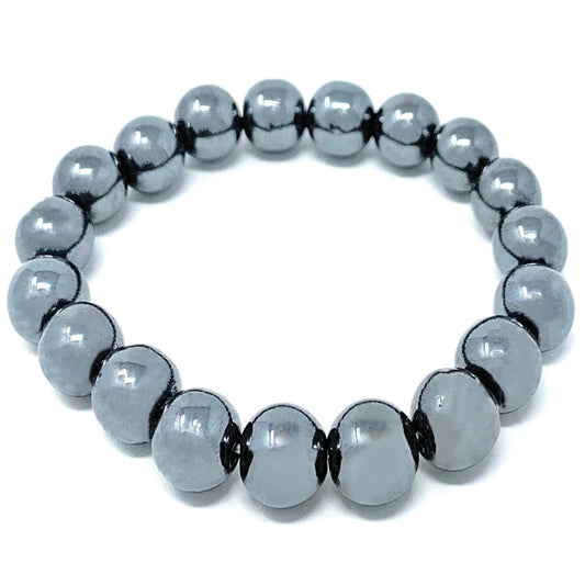 hematite beaded bracelet