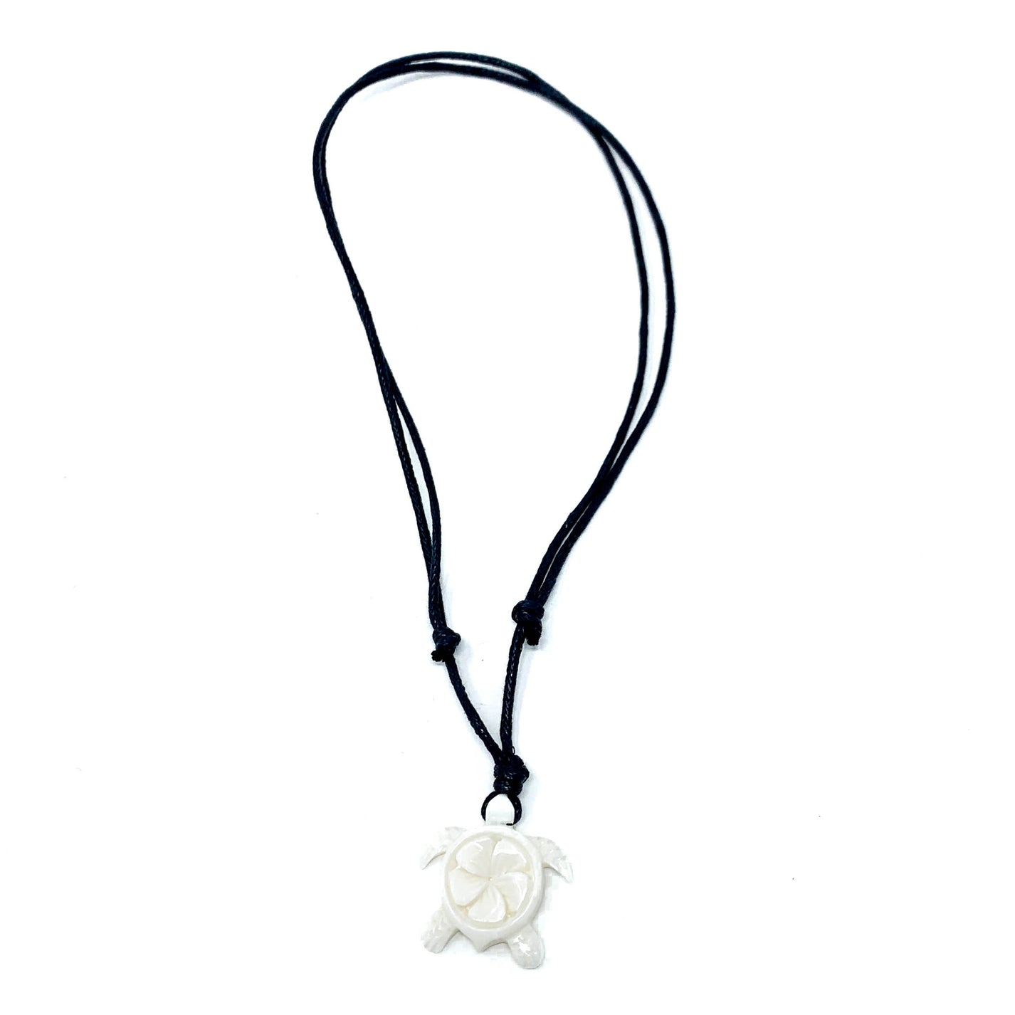 Bone Sea Turtle Flower Necklace – Charming Shark Retail
