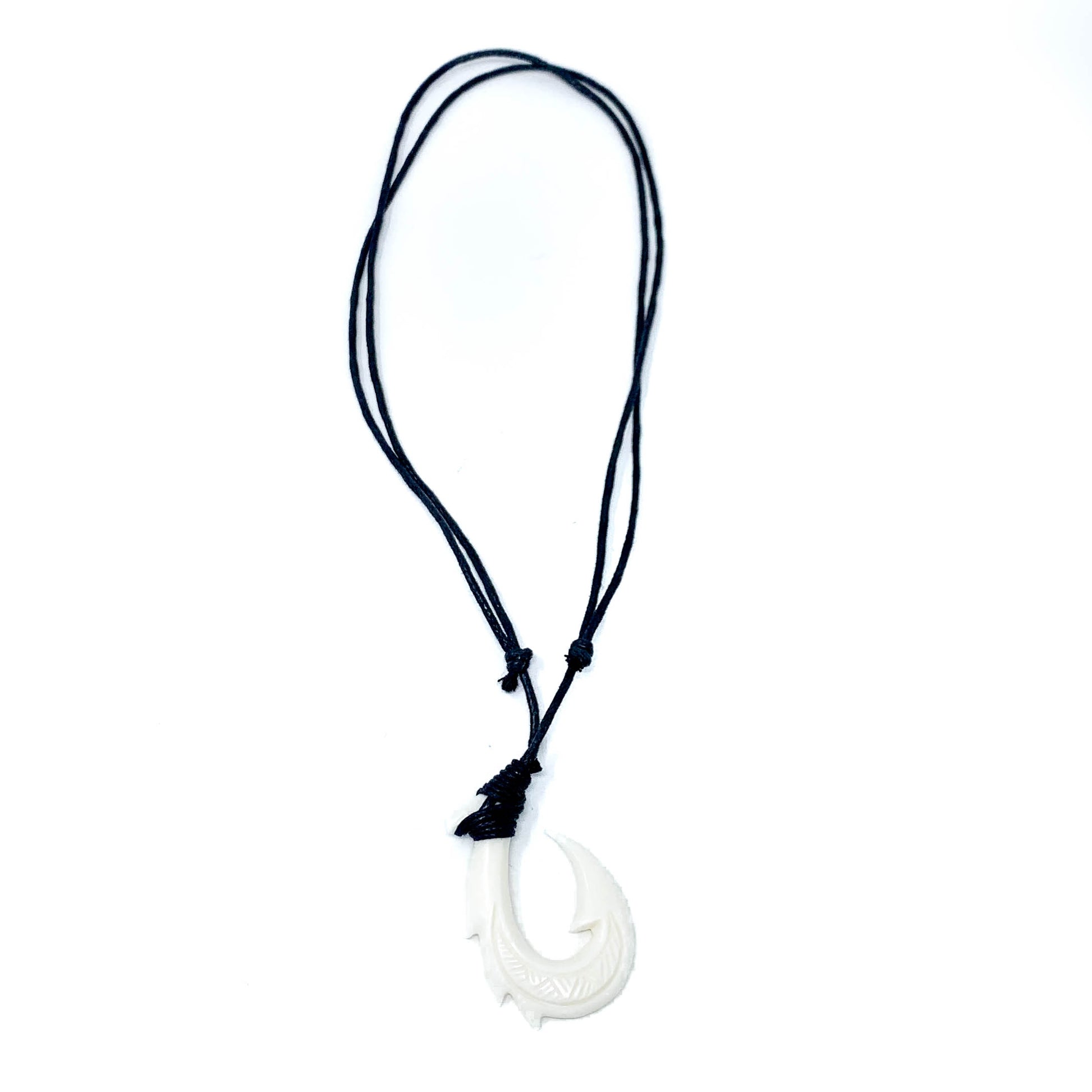 Bone Hawaiian Fish Hook Necklace – Charming Shark Retail, Necklace