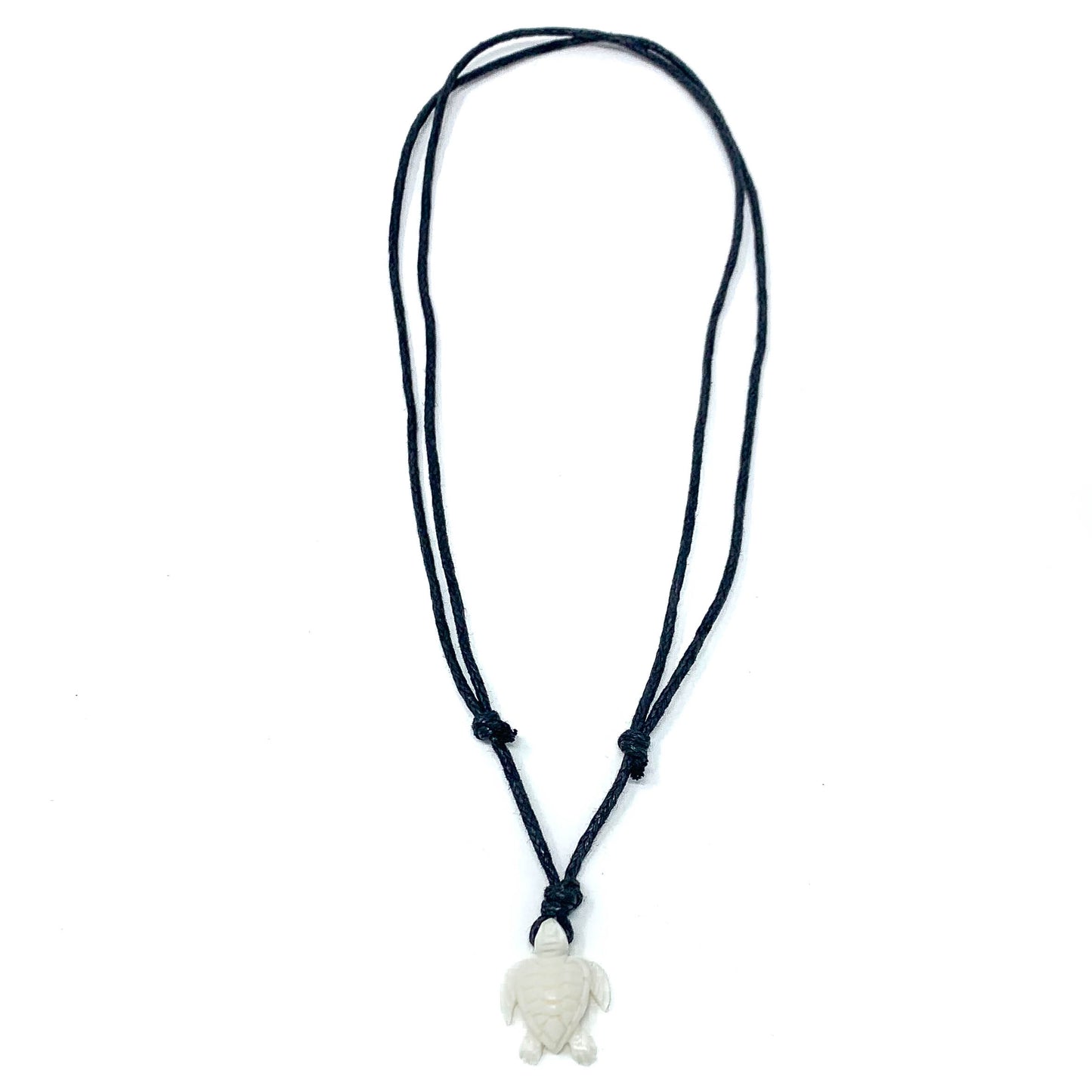 carved bone sea turtle necklace