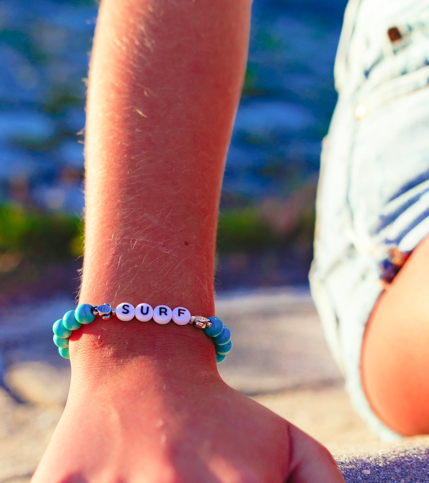charming shark beaded surfer bracelet