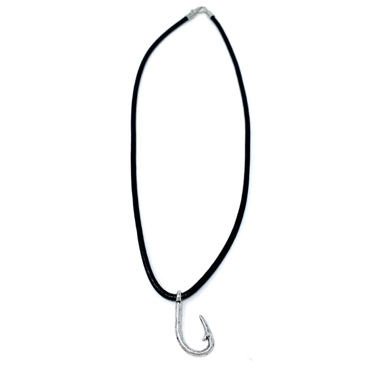 mens fishing hook necklace