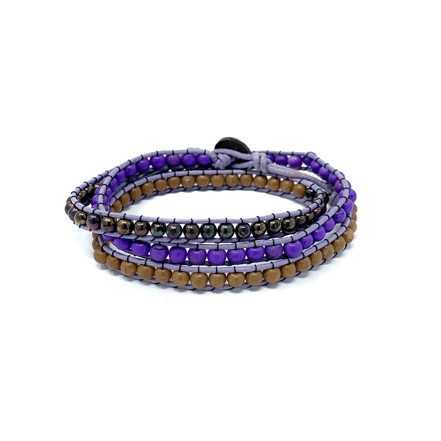 womens triple wrap beaded bracelets