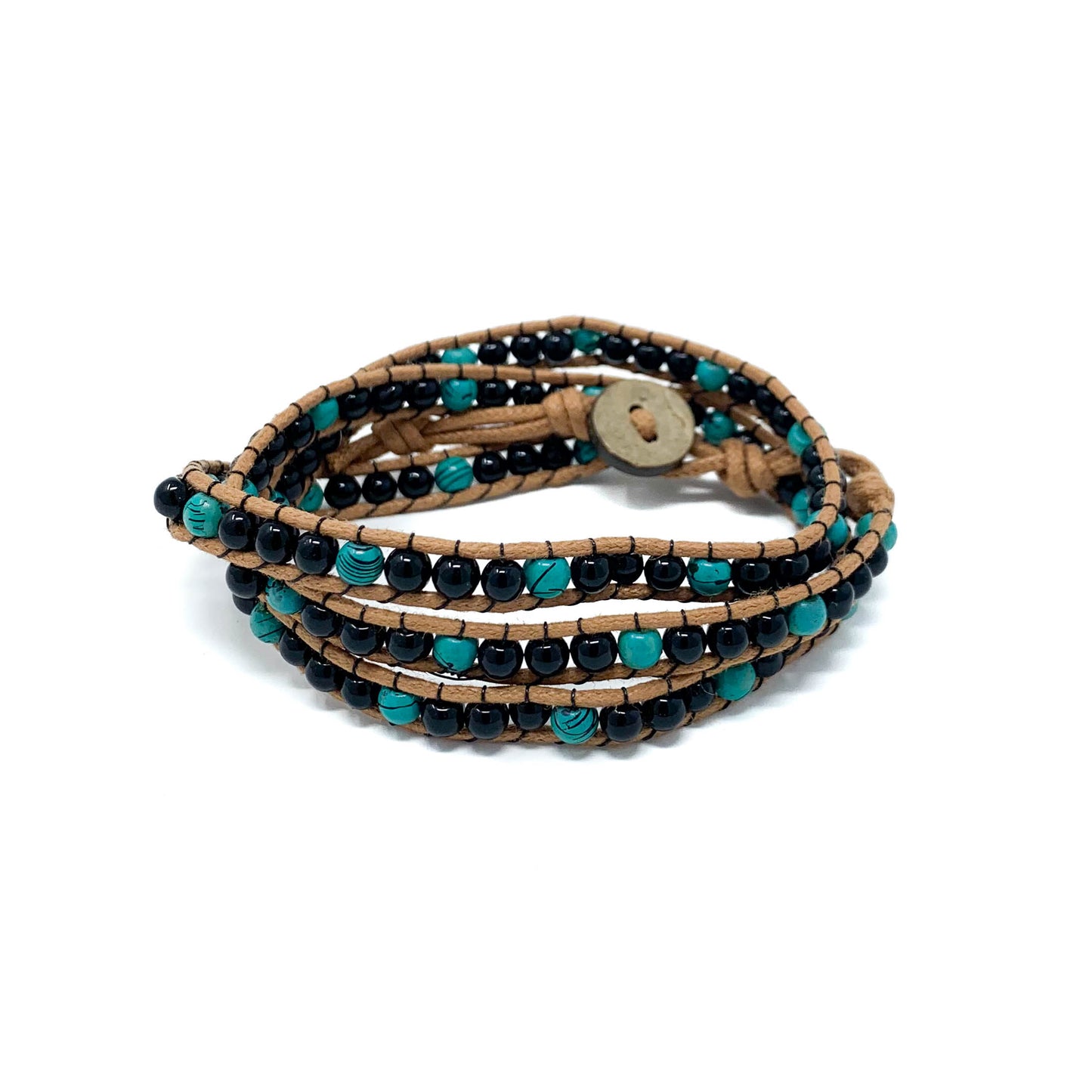 charming shark triple wrap beaded bracelets
