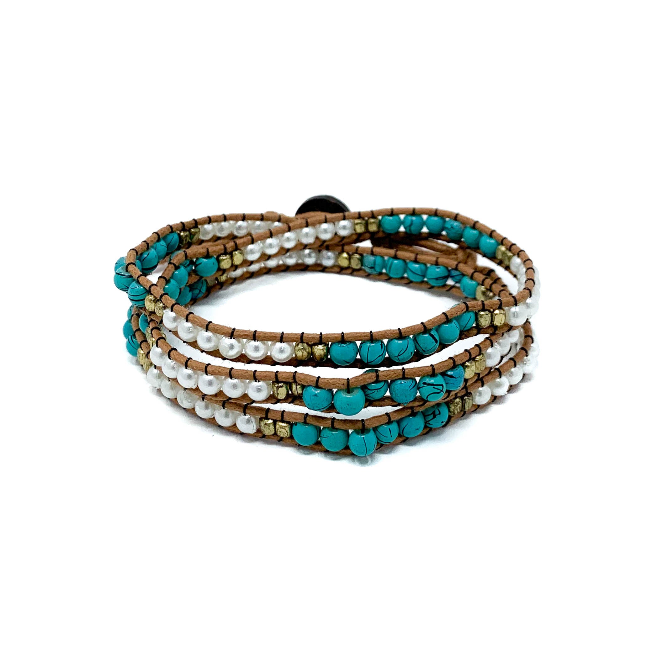 Jewelry | Rainbow Tri Bead Bracelet | Poshmark