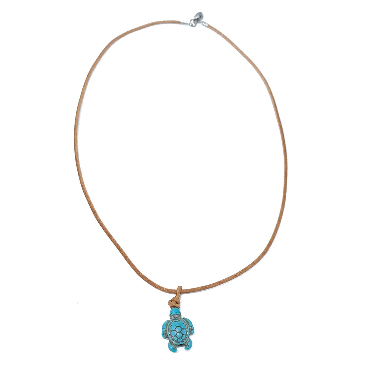 turquoise soapstone turtle pendant necklace
