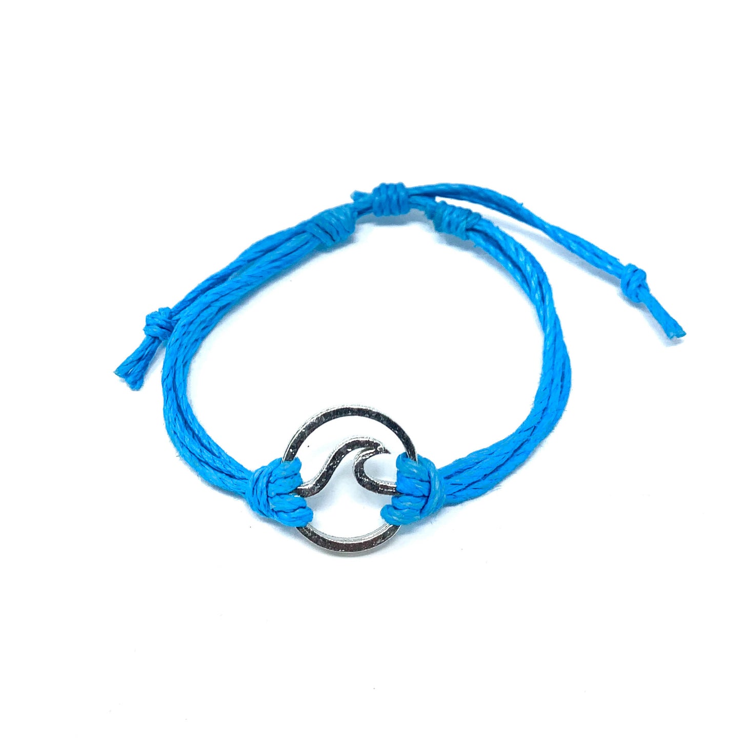wave blue string bracelet