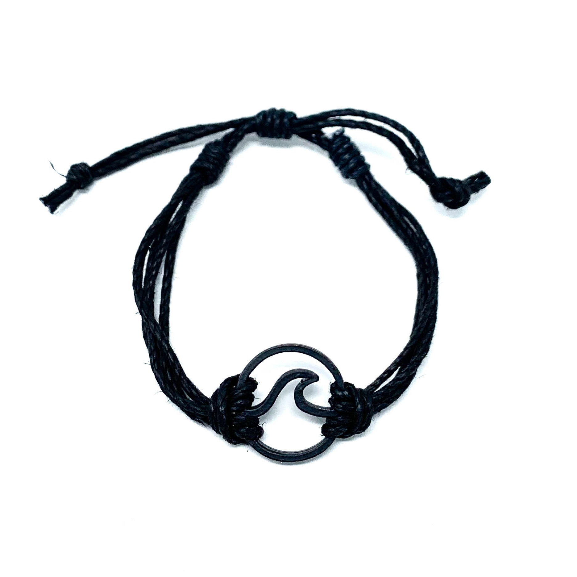 black wave pura vida string bracelet 
