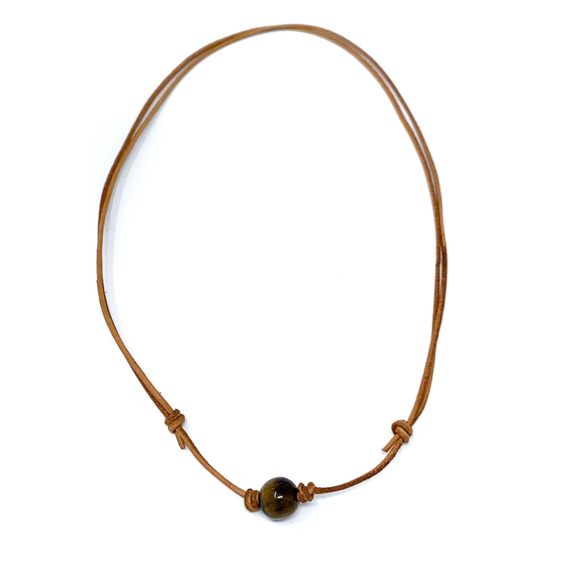 simple tiger eye stone necklace