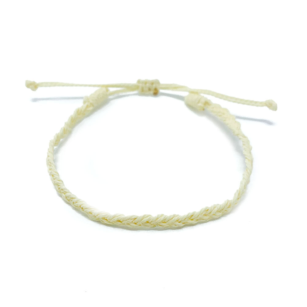 Yellow Mini Braided String Bracelet